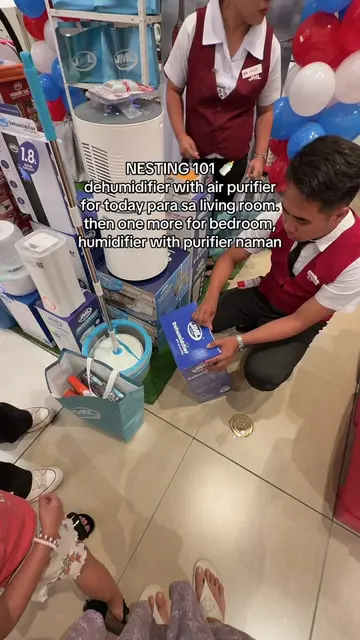 Since mataas ang moisture sa baba namin, we use dehumidifier with air purifier f