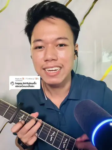Replying to @🐹⋆. 𐙚˚࿔ Khin 𝜗𝜚˚⋆🐹  Happy Birthday 🎉🎁 သေချာကျင့်ပြီး တီးကြည်