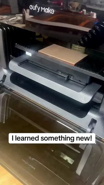 Finally tried the print and cut feature in lightburn with my Eufy print and Thun