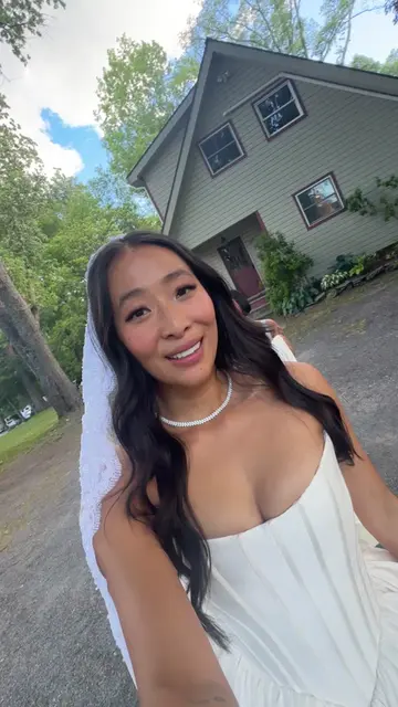 Completely unedited update walking to my wedding ceremony 😭 #bridal 