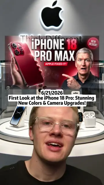 First Look at the iPhone 18 Pro: Stunning New Colors & Camera Upgrades! 📱✨ #iPh