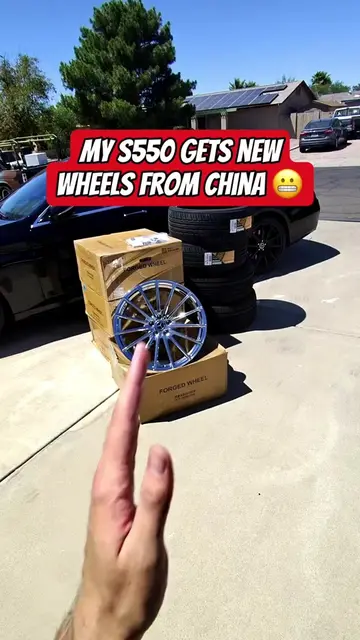 China makes some good stuff… #alibaba #s550 #newwheels #chromies #carsoftiktok