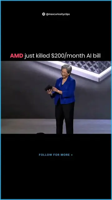 AMD killing a $200/month AI bill  #ai, #fyp, #Tech #amd, #nvidia, #technews #tec