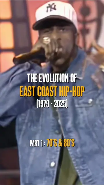 The Evolution Of East Coast Hip-Hop : The 70’s & 80’s🔥 #rap #hiphop #eastcoasth