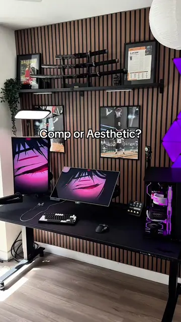 Are you comp or aesthetics?? #fyp #setup #techtok #gaming #apexlegends 