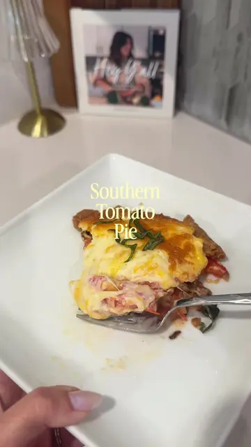 Southern Tomato Pie: where summer tomatoes, crispy bacon, fresh basil, and three