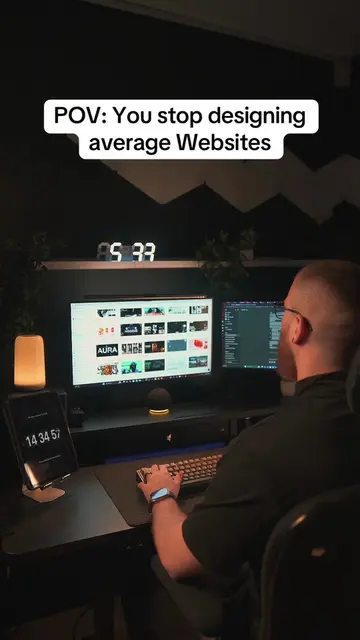 POV: You stop designing average Websites Save this for later!  #webdesign #webde