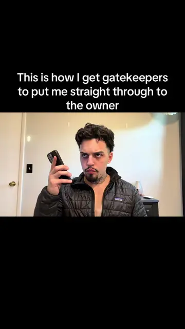 Got past the gatekeeper, owner picked up laughing, booked the meeting before I e