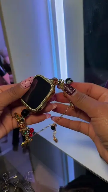 The cutest charm watch band ✨😍 #fypシ #watchband #applewatchband #leopardprint #