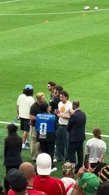 👀 off campus cast at the Egypt New Zealand FIFA World Cup game in Vancouver!!!!