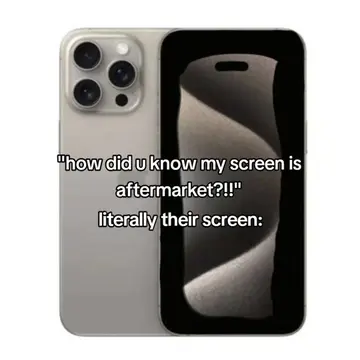 and it's impossible not to be an lcd🫩🫩#screen #aftermarket #shit #lcd #phone 