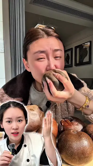 Eating Frozen Pear ?! 🤔😜 #funny #fyp #viral #trend 