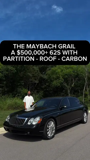 A PINNACLE, highly optioned example of the Maybach 62S. The rear partition w/ in