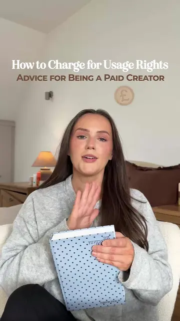 How to charge for usage rights as a UGC or content creator 💡🤎 #contentcreation