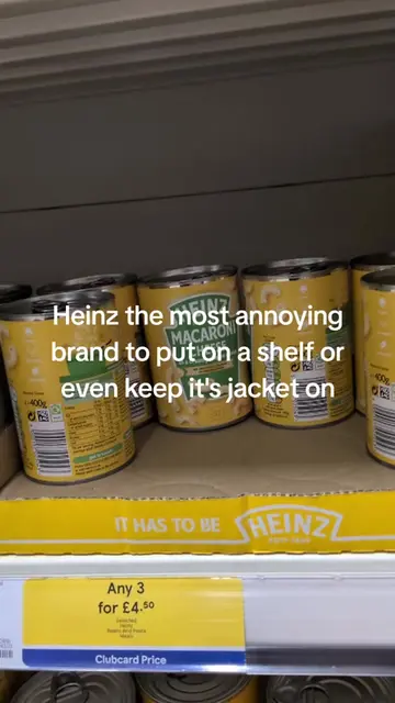 Heinz must be the most annoying tins on the shelf, no amount of reasons why they