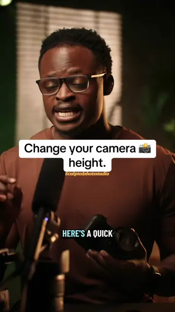 Camera height changes the feeling of the portrait more than people realize. 📸💯