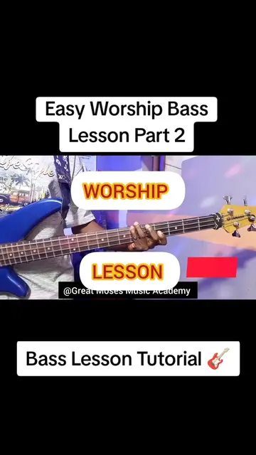 Easy Worship Bass Lesson Tutorial Part 2  BEGINNER BASS GUITAR LESSON TUTORIAL �