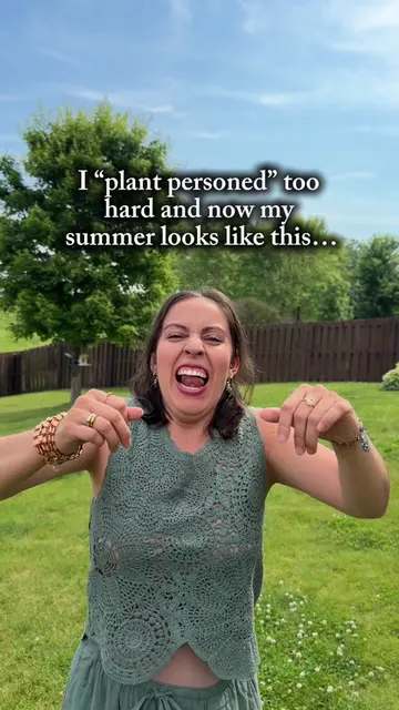 Because WE’RE OUTSIDE repotting, watering, moving plants, buying more plants, an