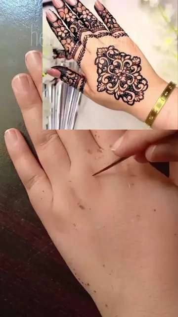 Viral henna design tutorial step by step  🔊Requested design tutorial  New trend