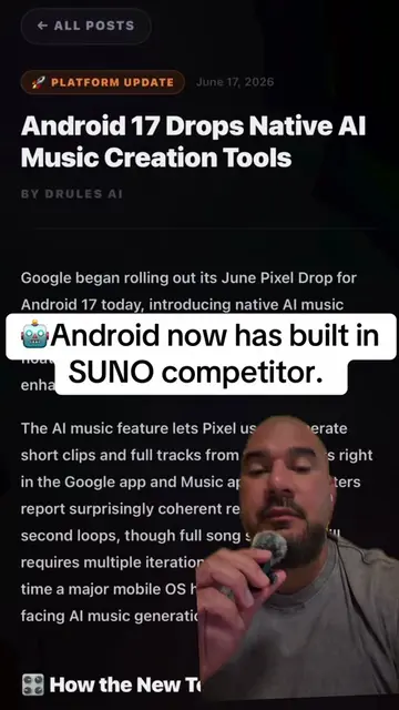 Android 17 Drops Native AI Music Creation Tools BY DRULES AI Google began rollin