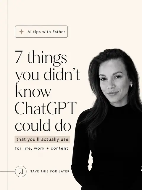 You’re probably using ChatGPT at 10% of its potential 👀 These are 7 practical w