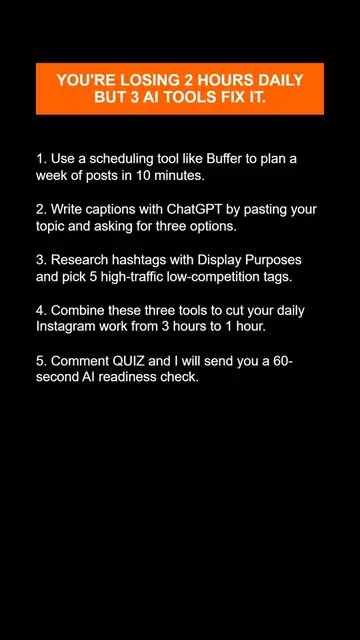 I save 2 hours every day using just 3 AI tools. A scheduling app handles my post