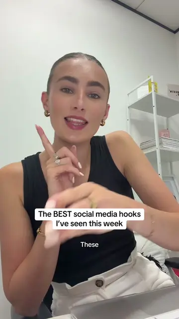 The best social media hooks I’ve seen this week #socialmediagrowth #socialmediat