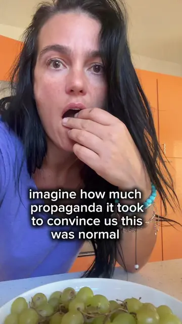 Imagine how much propaganda it took to convince us this is normal.#crunchymom #r