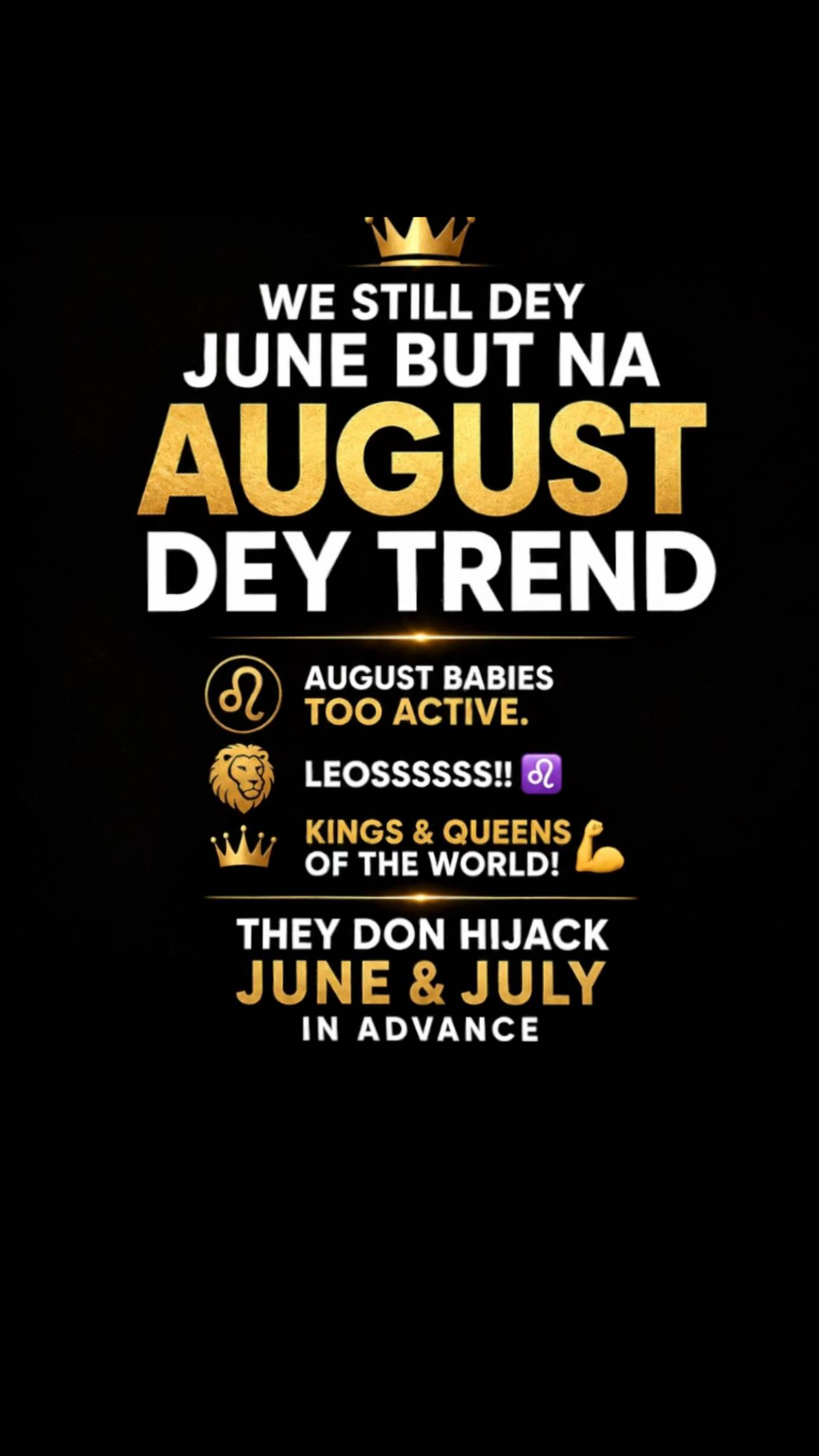 Na Lions dey come oo🦁🪨 #june #july #august #birthday #soundviral