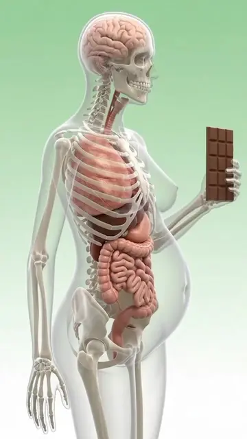 What Happened Inside your Body When you Eat Chocolate 🍫 During pregnancy 🤰 #an