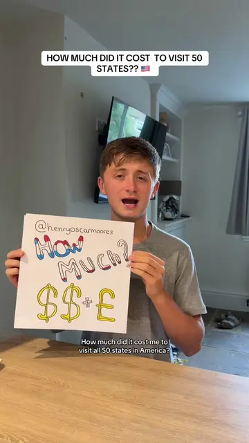 How much did I spend visiting 50 states in America 🇺🇸? Let me know if you want