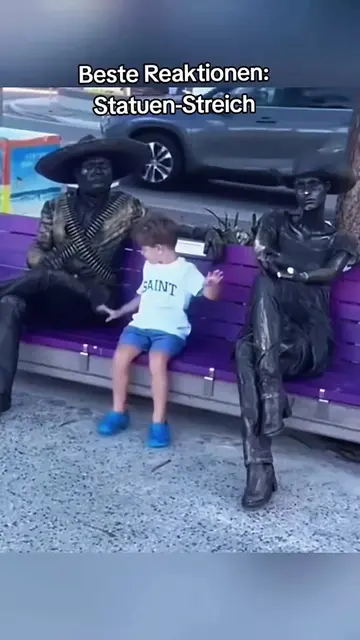 Beste Reaktionen: Statuen-Streich Best compilation of statue prank scream 😱 😆 