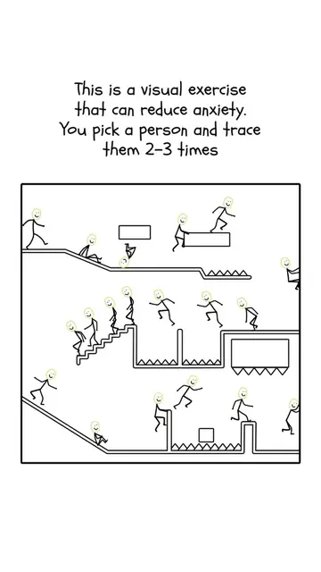 🌀 Feeling overwhelmed or anxious? Try this simple visual exercise. Pick one sti