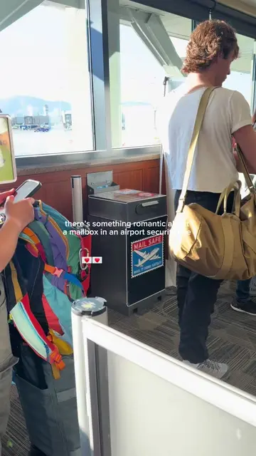 if someone sent me a letter while they were in line for security at the airport…
