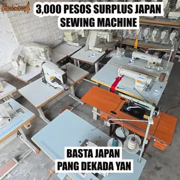 Tambakan Surplus Galing Japan Sewing Machine Pang Dekada są Tibay!
