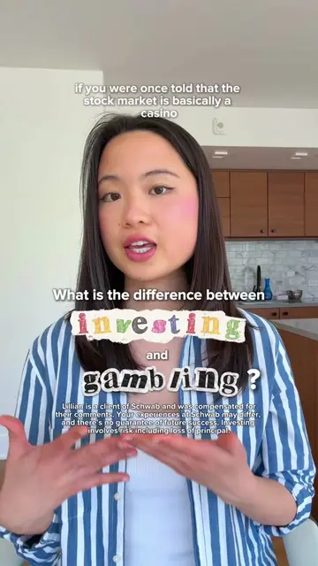 Learn more at https://www.schwab.com/investing-vs-gambling #ad #investing #Perso