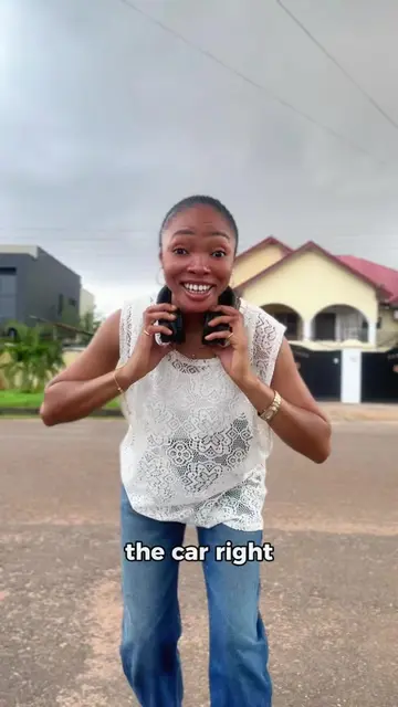 You thought I got hit by the car, right? 😭 Relax, I’m fine, But since Ghana is 