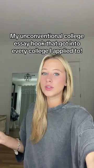 My college essay hook that got me into every college I applied to #collegeessay 
