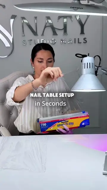 One of my little tricks for working quickly and efficiently is covering my nail 
