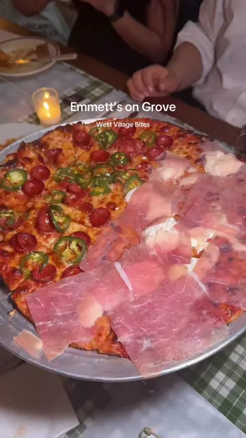 Emmett’s on Grove in the West Village, new fav pizza spot 10/10 no notes love yo