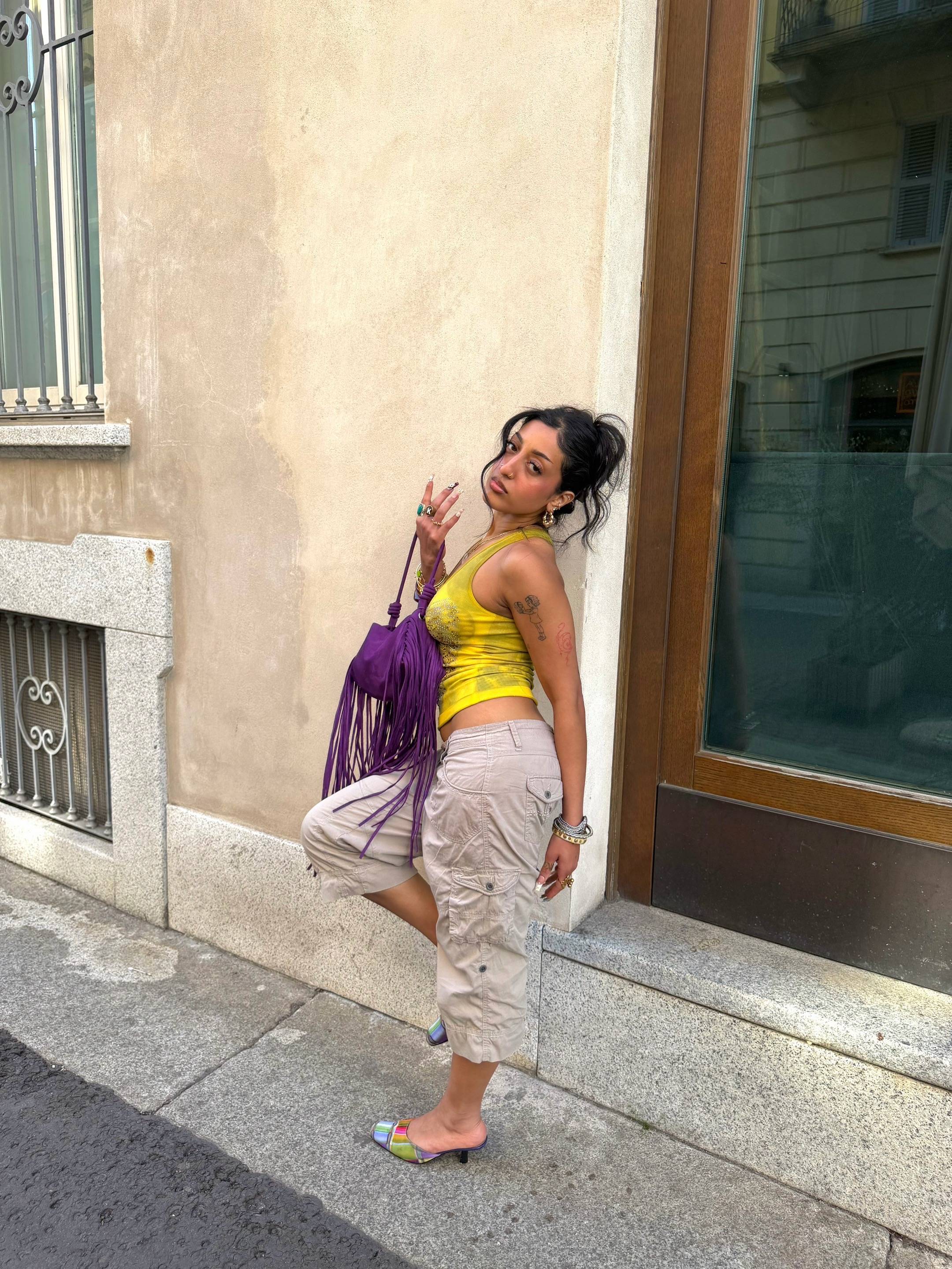 i heard the city needed a pop of color (me) #vacationoutfits  #italyoutfits #sum