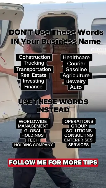 Your business name can influence how lenders, banks, and vendors view your compa