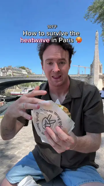 The perfect heatwave day in Paris DOES exist 🥵 L’isola pucceria is amazing #par