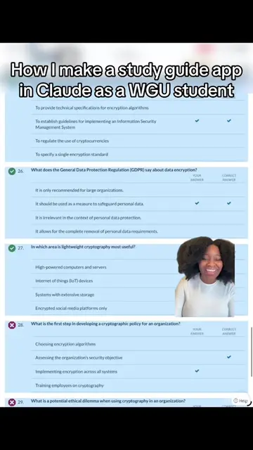 For ppl who need help studying. i hope this helps. #claudeai #studying #wgu #cyb