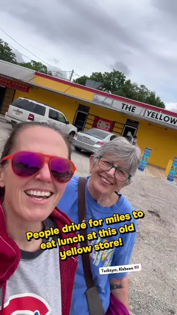 We stopped at The Yellow Store in Tuskegee, Alabama and grabbed fried fish, yams