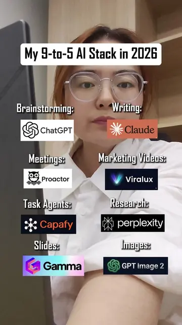 The AI stack I’d use for a 9-to-5 in 2026 #AITools #AI #TechTok #Claude #fyp