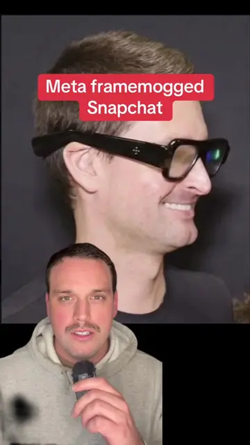 Snapchat comes out with their specs glasses, and Meta framemoggs them instantly 