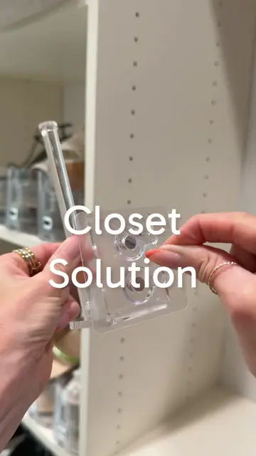 Such an easy way to keep hats organized without taking up shelf space. Just stic