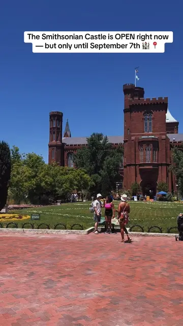 🏰 The Smithsonian Castle is OPEN right now — but only until September 7th 🏰 Th