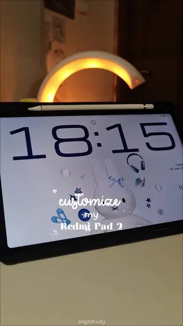 A small update on how I customize my tablet; I'm now using blue and white colors